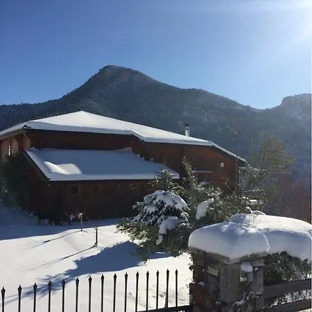 Luxury Chalet Vila On Mountain Top With Great View Kalavryta Exterior photo